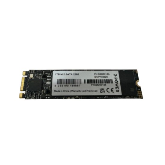 2-POWER SSD M.2 PCIe NGFF 1TB 2280 SATA (SSD6014A), Neu