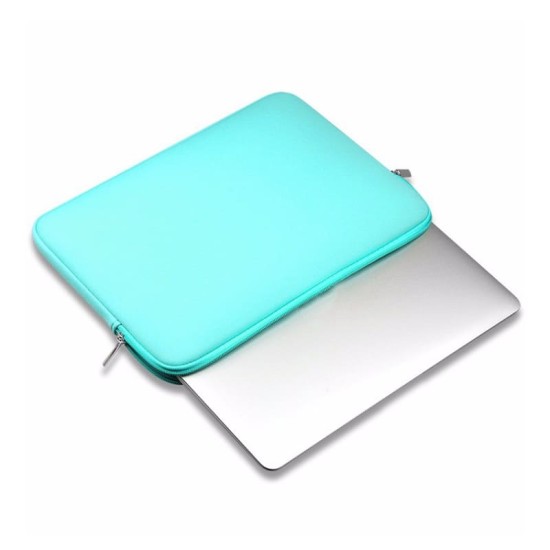 Türkisfarbene Neoprentasche für 15" und 15,6" Laptops