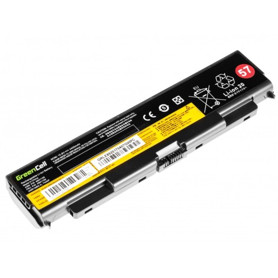 Grüner Akku Lenovo ThinkPad T440P T540P T540P W540 W541 L440 L540 / 11.1V 4400mAh