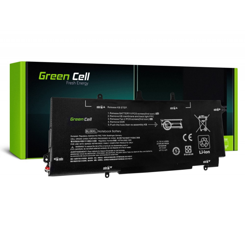 Green Cell Akku für HP EliteBook Folio 1040 G1 G2 / 11.1V 3100mAh