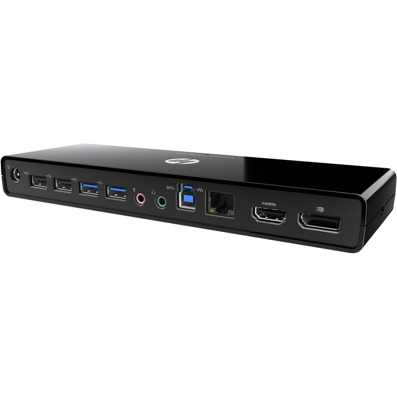 HP 3005PR USB 3.0 Port Replicator, A+ + Ladegerät im Lieferumfang enthalten