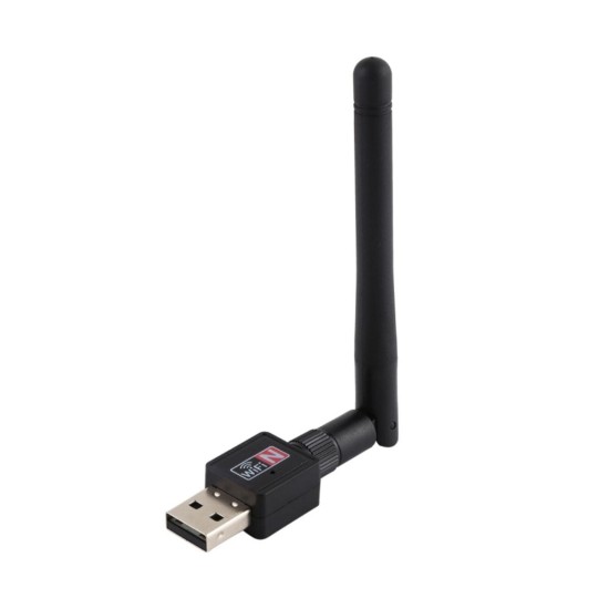 WiFi-USB-Adapter 2.0 150Mbps (2,4GHz) USB-2.0-WLAN-Netzwerkkarte mit drehbarer Antenne
