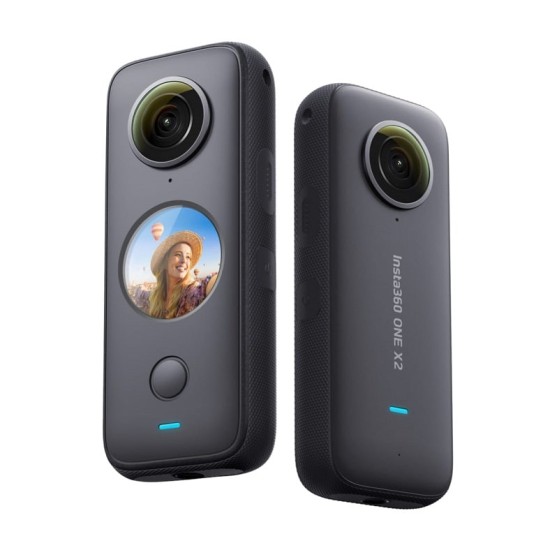 Insta360 One X2 Pocket Sportkamera, ActionCam 5.7K Touchscreen 360° wasserdicht, A+