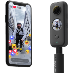 Insta360 One X2 Pocket Sportkamera, ActionCam 5.7K Touchscreen 360° wasserdicht, A+