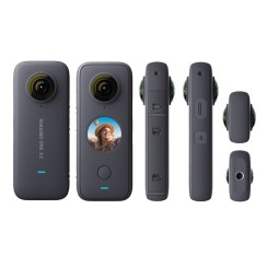 Insta360 One X2 Pocket Sportkamera, ActionCam 5.7K Touchscreen 360° wasserdicht, A+