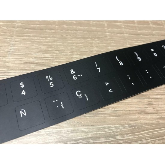 Tastatur Aufkleber Kit HP Elitebook, Probook, Envy, Pavillion Englisch 14mm x 14mm