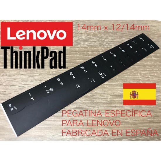 Tastatur Aufkleber Kit LENOVO THINKPAD IDEAPAD Spanisch RUNDE FORM 14mm x 14mm