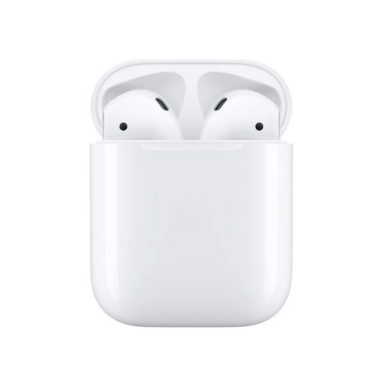 Apple AirPods 2 mit kabelloser Ladetasche, Weiß, A+