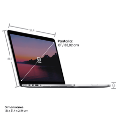 Apple MacBook Pro 13" i7 16GB SSD 512GB Silber 2015