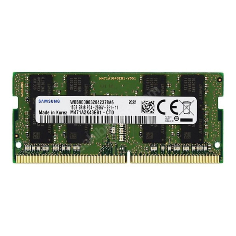 RAM-Speicher Samsung 16GB DDR4 PC4 SODIMM 1.2V 2666MHz (M471A2K43CB1-CTD), A+