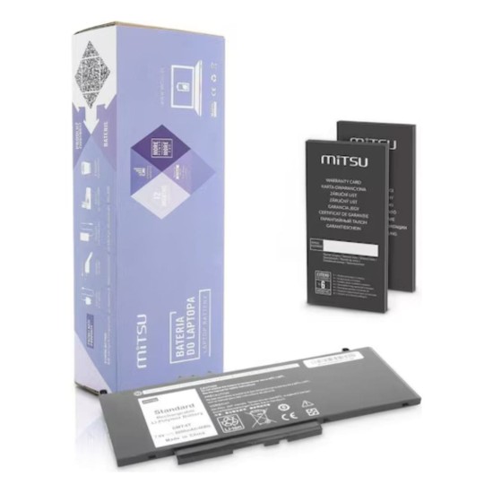 Mitsu Akku für Dell Latitude E5470, E5570 (6000 mAh) 7.6V