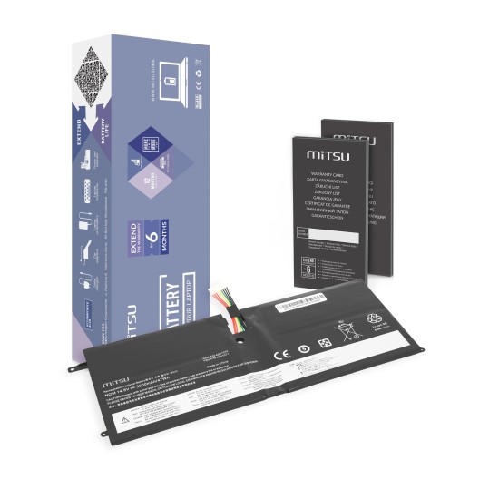 Mitsu Akku für Lenovo Thinkpad X1 Carbon 14,8 V (14,4 V) 3200 mAh (47 Wh)