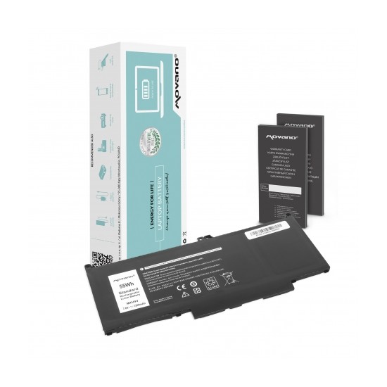 Movano Akku für Dell Latitude 5300, 5310, 7300 (7200 mAh) 7,6V