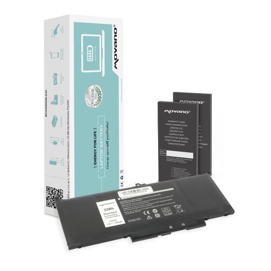 Movano Akku für Dell Latitude 7390, 7490 / 7,6V (7,4V) 5800 mAh