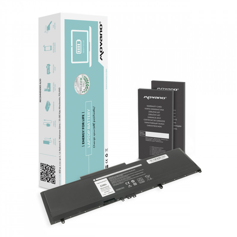 Movano Akku für Dell Latitude E5570 (5500mAh) - 11.4v / 11.4V 5500 mAh