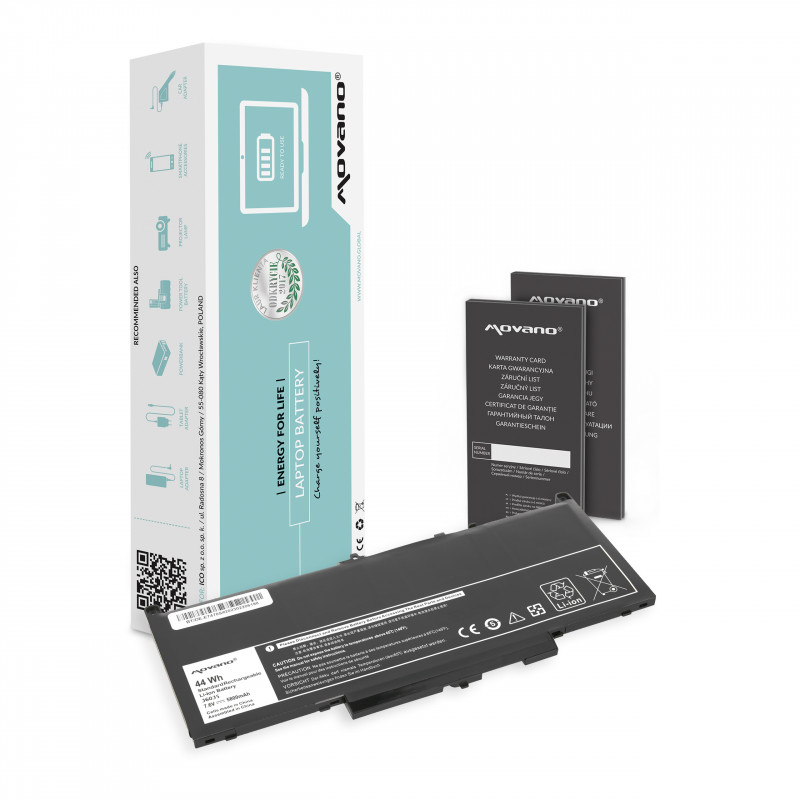 Movano Akku für Dell Latitude E7270, E7470 / 7,6V (7,4V) 5800 mAh