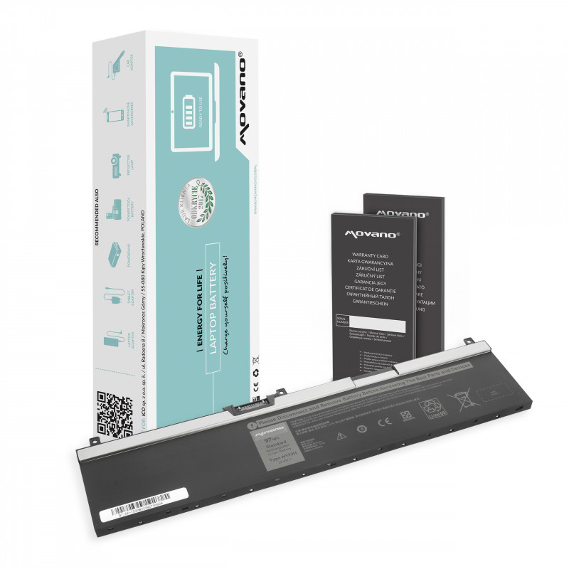 Movano Akku für Dell Precision 7530, 7540, 7730 - NYFJH / 11,4V 8500 mAh