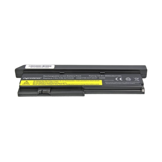 Movano Akku für Lenovo X200 (6600mAh) / 10,8V (11,1V) 6600 mAh