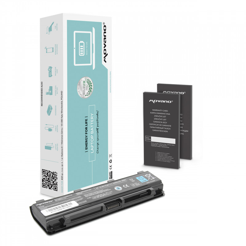 Movano Akku für Toshiba C850, L800, S855 / 10,8V (11,1V) 4400 mAh