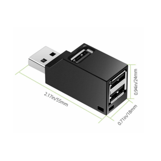 Mini tragbarer USB 3.0-Hub mit 3 USB-Anschlüssen