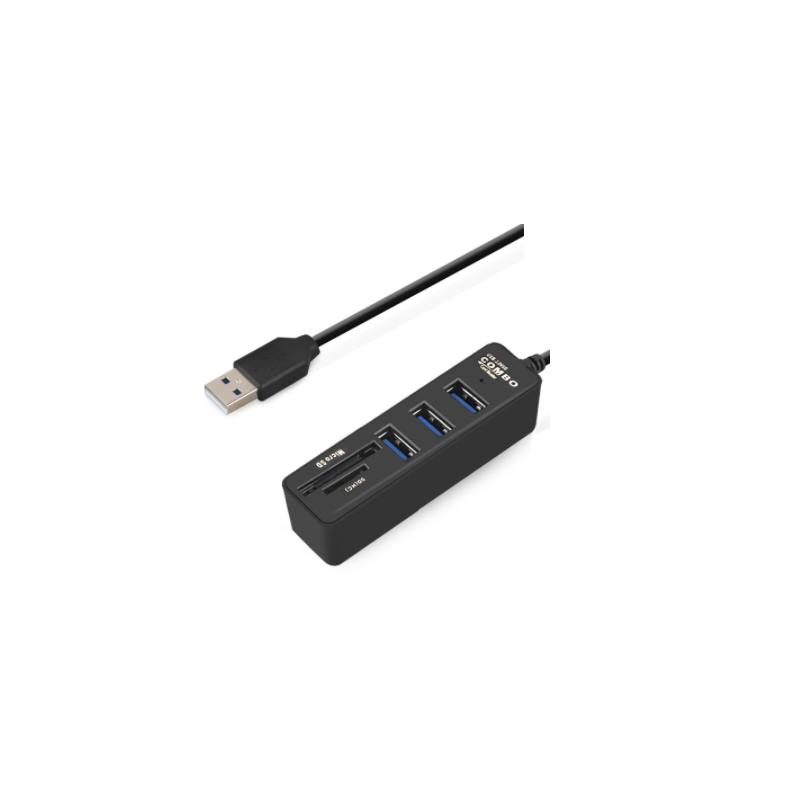 USB 3.0 HUB und Micro-SD- und SD-(HC)-Kartenleser