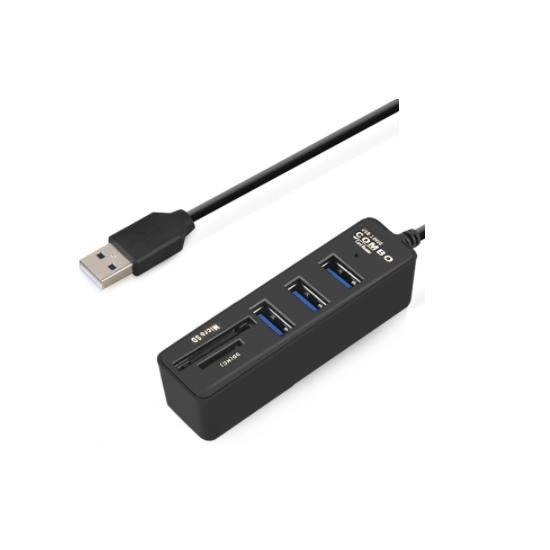 USB 3.0 HUB und Micro-SD- und SD-(HC)-Kartenleser