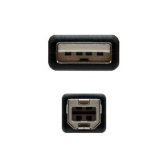 Nanocable Usb-A 2.0 Stecker zu Usb-B Stecker Drucker Kabel 1.80m