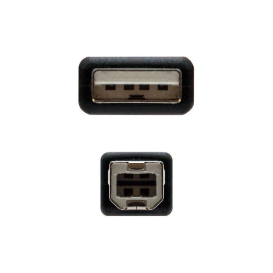 Nanocable Usb-A 2.0 Stecker zu Usb-B Stecker Drucker Kabel 1.80m