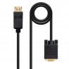 Nanocable Displayport zu VGA Konverter 2M/M Schwarz