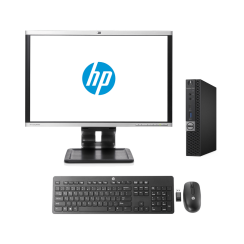 Mini Desktop Pack HP mit 24" Monitor, Tastatur und Maus