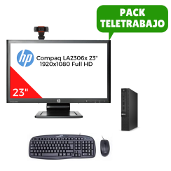 Telework Pack Dell 3020 Micro i5, 8GB RAM, 23" Monitor