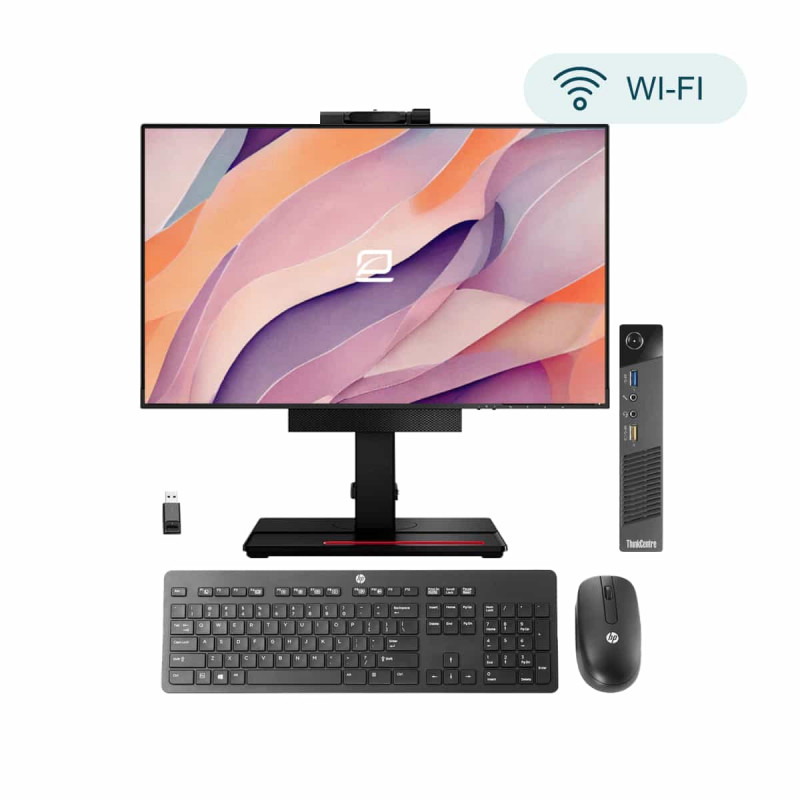 Pack Lenovo AIO Tiny i5 21,5" + Tastatur und Maus HP