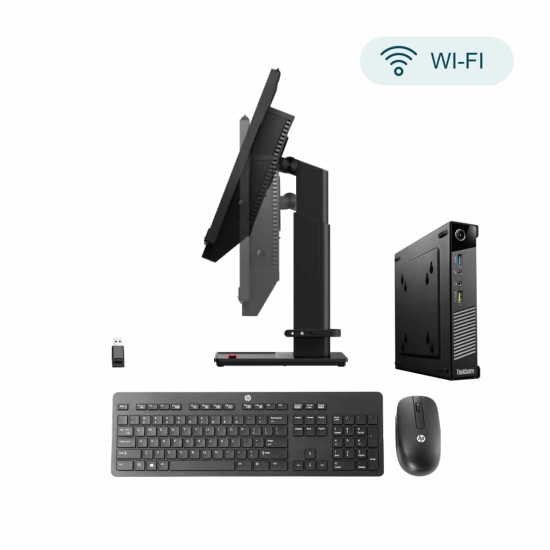 Pack Lenovo AIO Tiny i5 21,5" + Tastatur und Maus HP