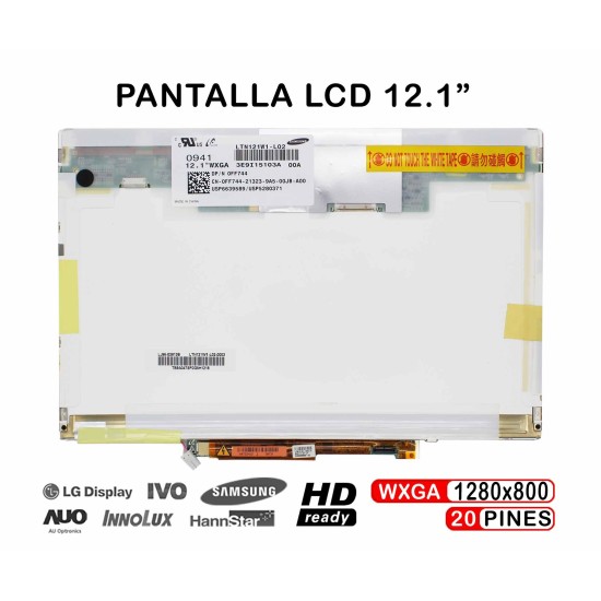 12.1" LCD LAPTOP BILDSCHIRM LTN121W1-L02