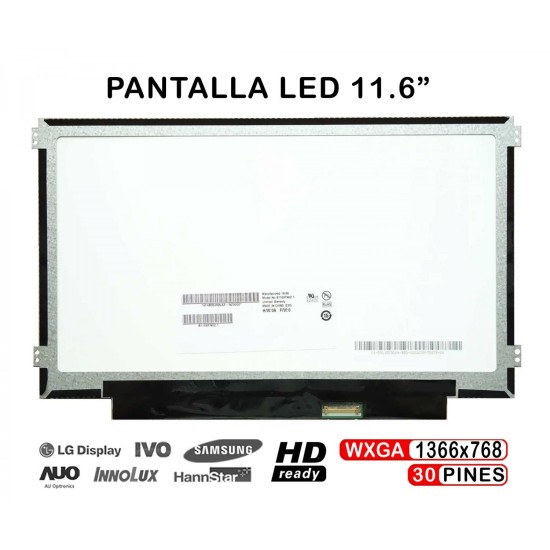 11.6" LED LAPTOP BILDSCHIRM B116XTN02.1 N116BGE-EA2 B116XTN01.0