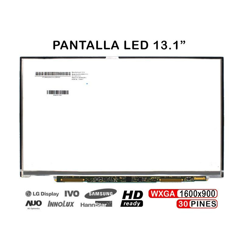 13.1" LED DISPLAY FÜR LAPTOP SONY VAIO VPC-Z SERIE B131RW02 V.0