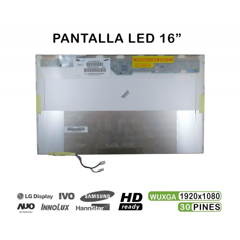 16" LED-BILDSCHIRM MIT DOPPELTER CCFL FÜR LAPTOP LTN160HT03 LTN160HT03-001 LJ96-04432A
