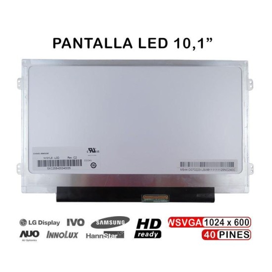 10.1 ZOLL NETBOOK BILDSCHIRM B101AW06 WSVGA N101L6 L0A REV.C2 EXTRA DÜNN