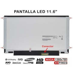 LAPTOP LCD LED DISPLAY 11.6" LP116WH2 TLC1 | N116BGE-L41 REV. C1