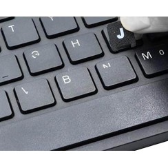 TASTATURKONVERTER AUFKLEBER FÜR SPANISCHE / ENGLISCHE SPRACHE SCHWARZ