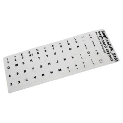 WEISSER TASTATURKONVERTER-AUFKLEBER FÜR ENGLISCHE SPRACHE