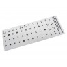 TASTATURAUFKLEBER SPANISCH WEISS MIT SCHWARZEN BUCHSTABEN