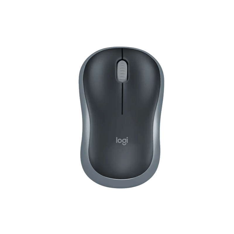 Logitech M185 Wireless Wireless Mouse Schwarz Grau, Neu