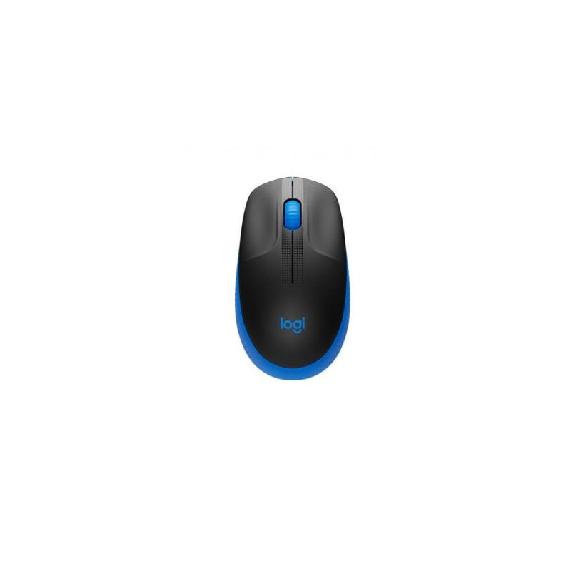 Logitech Maus M190 Wireless Wireless Schwarz Blau, Neu