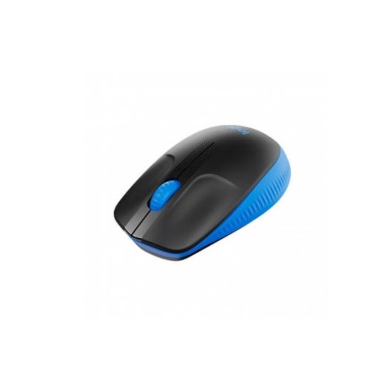 Logitech Maus M190 Wireless Wireless Schwarz Blau, Neu