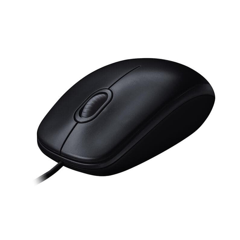 Logitech M90 Maus Schwarz USB Optisch