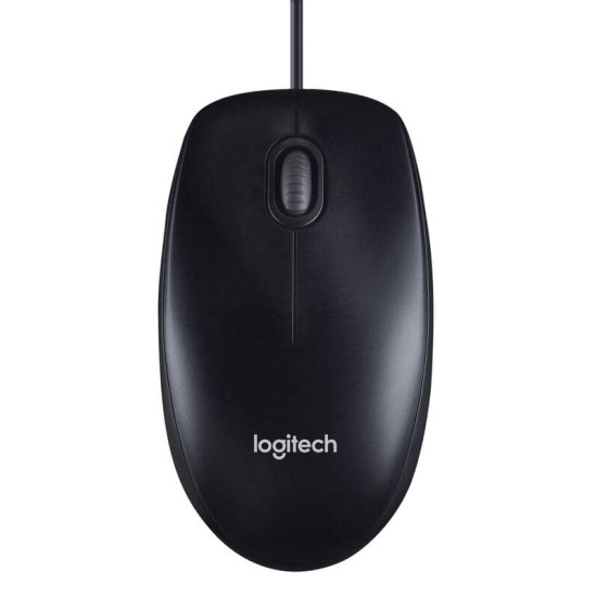 Logitech M90 Maus Schwarz USB Optisch