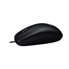 Logitech M90 Maus Schwarz USB Optisch