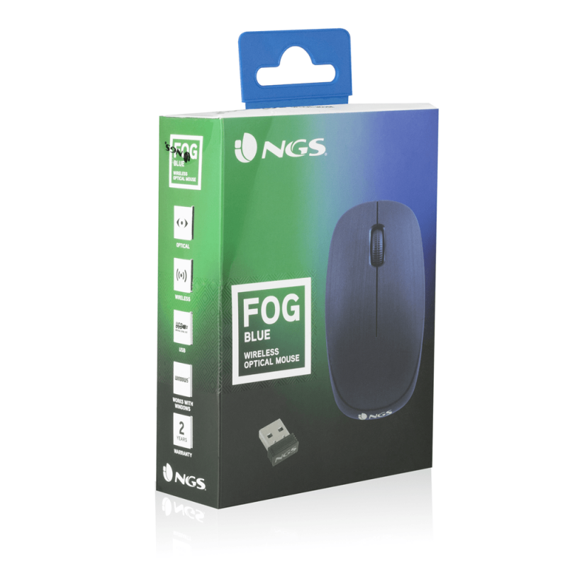 NGS FOG Blue Kabellose Optische Maus Blau
