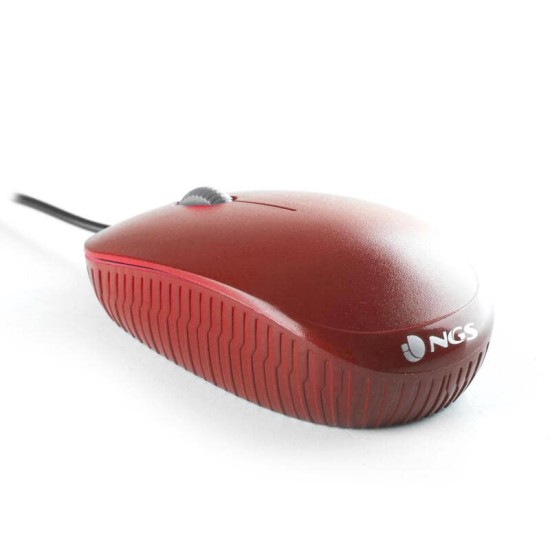 Optische Maus NGS Flamme Rot 1000 DPI, Km0 Originalverpackung
